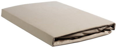 Ambiante - coton - drap housse - 140x200 cm - taupe