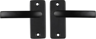 Poignée de porte Starx noire - ferrure de porte - poignée de porte avec brevet - rosace - store - bloc de poignée de porte