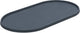 Designed by lotte oona set de table chien chat - set de table bol à nourriture - passe au lave-vaisselle - silicone - anthracite - 45x25x1,5 cm