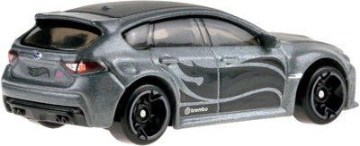Hot Wheels 1 64 jkx59 subaru impreza wrx, argent noir *compact kings* gdg44-977q