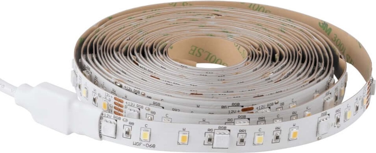 Bande LED intelligente Eglo connect .z - 500 cm - blanc - lumière blanche rgb réglable - dimmable - zigbee