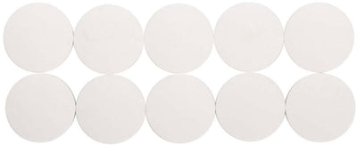 Aimant Maul rond 10 pièces 2,5 kg plastique ferrite bruchsicher erodiert lackiert ø 3,8 x 1,55 cm blanc