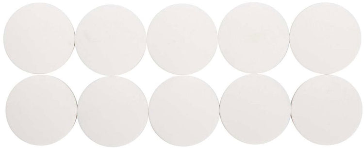 Aimant Maul rond 10 pièces 2,5 kg plastique ferrite bruchsicher erodiert lackiert ø 3,8 x 1,55 cm blanc