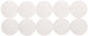 Aimant Maul rond 10 pièces 2,5 kg plastique ferrite bruchsicher erodiert lackiert ø 3,8 x 1,55 cm blanc