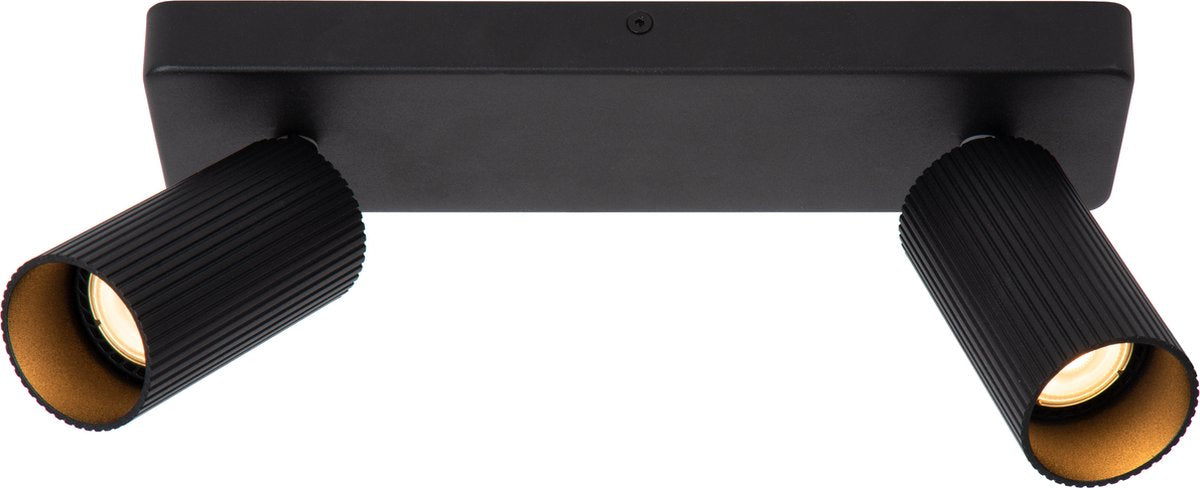 Clubs Lucide - spot de plafond (plafonnier) - 2xgu10 - noir