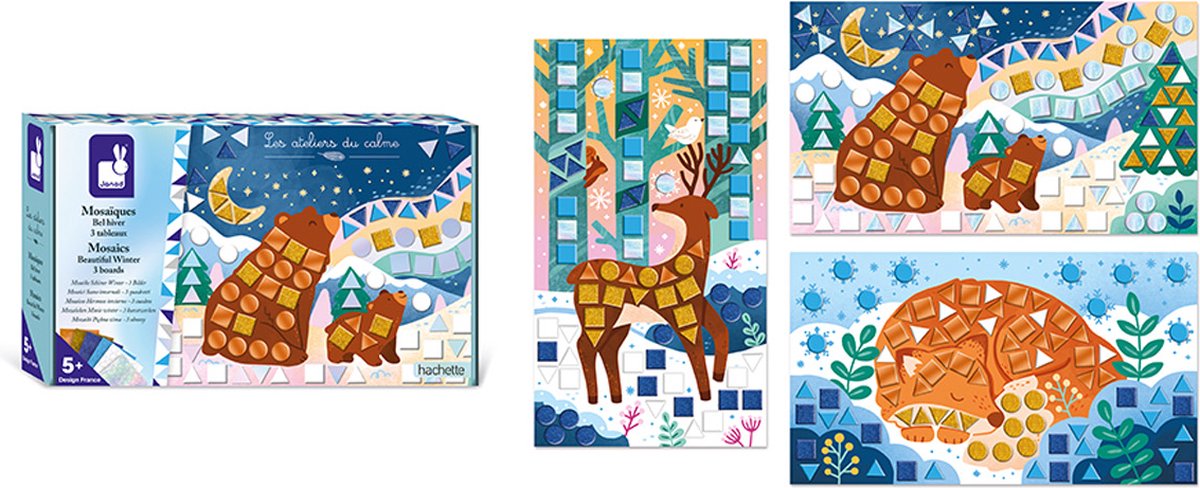Janod - les ateliers du calme - bel atelier mosaïque d'hiver