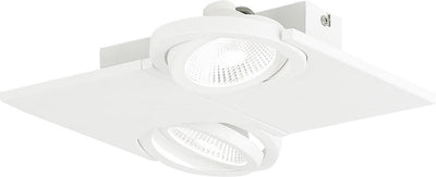 Eglo design brea - spot - 2 lumières - blanc, clair