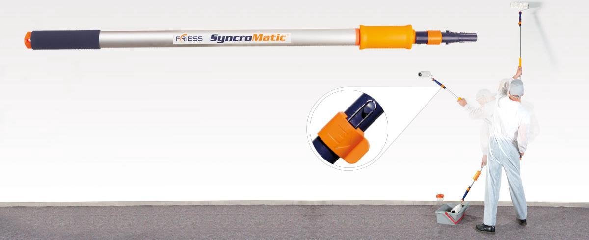 Perche télescopique Friess syncromatic 106 - 220cm + support peinture 18cm