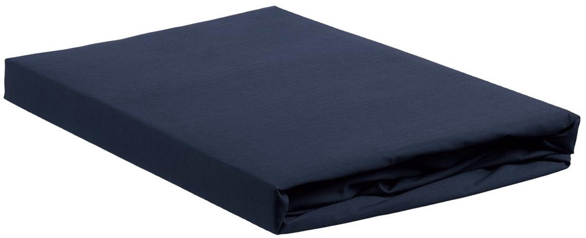 Ambiante coton - drap housse - 80x200 - bleu foncé