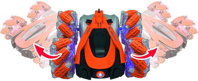 Lexibook crosslander® 360+ - voiture de cascade radiocommandée rechargeable et programmable avec lumières.