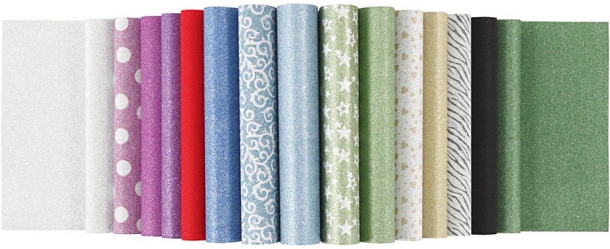 Bloc de papier pailleté A4 150gr, 30 feuilles
