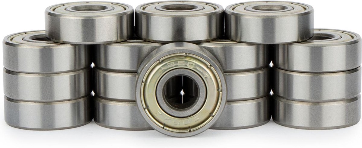 Roulements à billes Nijdam - abec 7 chrome - 16 pcs - chrome