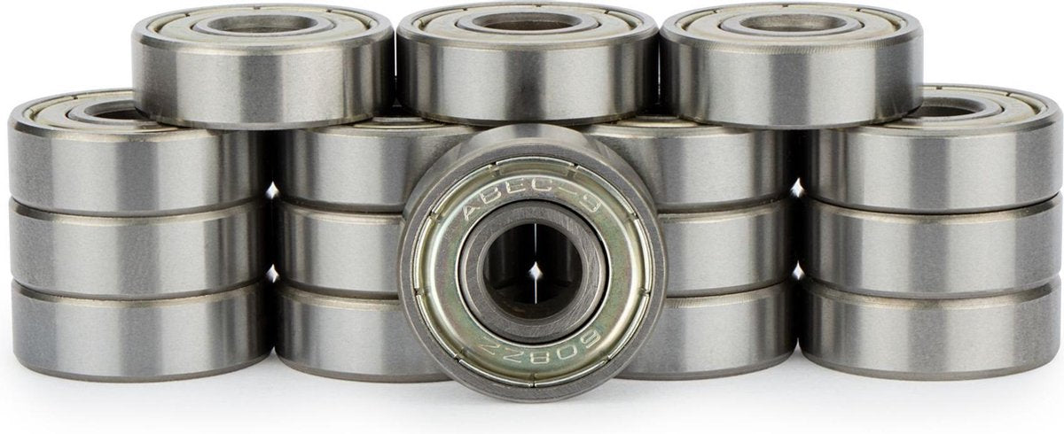 Roulements à billes Nijdam - abec 9 chrome - 16 pcs - chrome