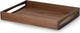 Plateau rectangulaire Continenta en noyer massif 49x35cm