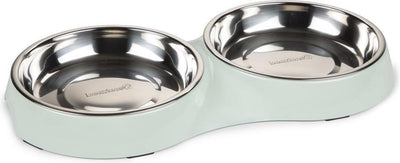 Beeztees smickle - service de table chat - menthe - 35x18x3 cm - 2x 420 ml
