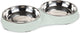 Beeztees smickle - service de table chat - menthe - 35x18x3 cm - 2x 420 ml