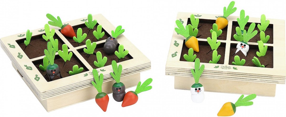 Vilac jeu de société en bois jardin légumes taupes jeu éducatif 2 joueurs.