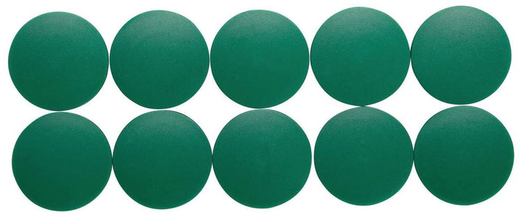 Aimant Maul rond 10 pièces 2,5 kg plastique ferrite bruchsicher erodiert lackiert ø 3,8 x 1,55 cm vert