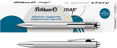Stylo à bille Pelikan snap métallisé k10 argent blister