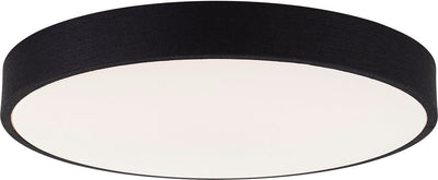 Brilliant filiz - plafonnier - ø 49 cm - LED 36w - CCT - dimmable - télécommande - noir et blanc