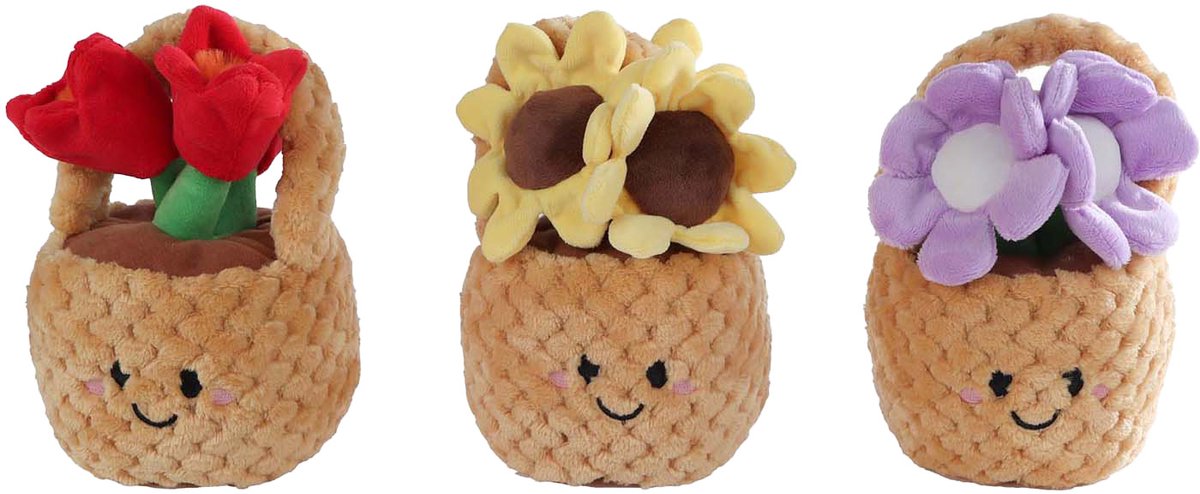 Ramenez-moi à la maison Hug Plant Plush - Panier de fleurs, 18 cm