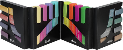 Marqueurs de texte Faber-castell - ensemble de bureau - 16 couleurs - 4 couleurs néon, 4 couleurs pastel et 8 couleurs métalliques - fc-254603