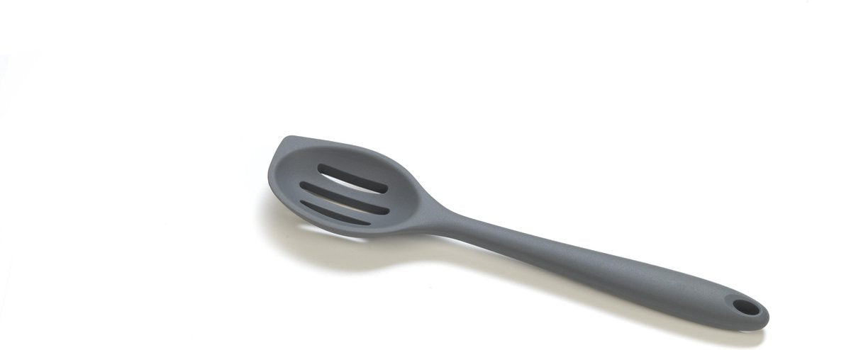 Cuillère culinaire basique avec fente - silicone - 27cm