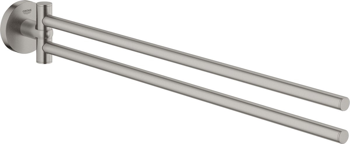 Porte-serviettes Grohe start - supersteel (aspect inox)