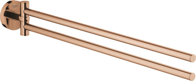 Porte-serviettes Grohe essentials avec deux bras rotatifs - coucher de soleil chaud (bronze)