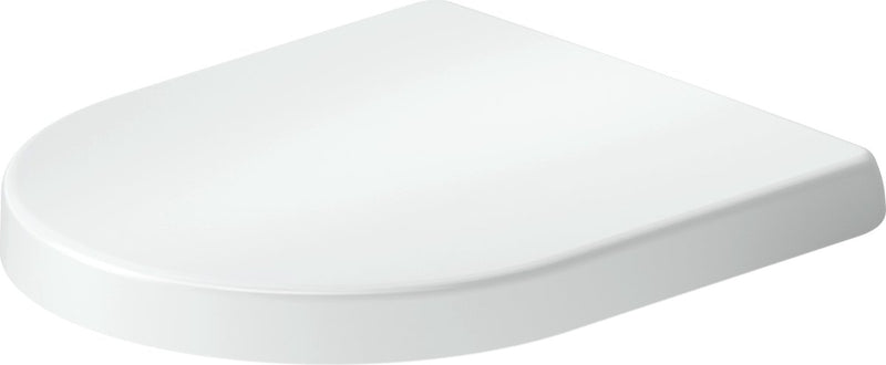 Abattant WC Duravit univavo en forme de D – fermeture amortie – dégagement rapide – urée duroplast – charnières en acier inoxydable – blanc brillant