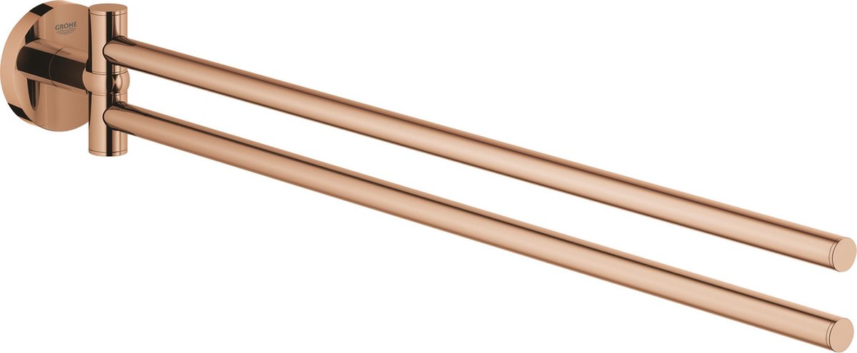 Porte-serviettes Grohe essentials avec deux bras rotatifs - coucher de soleil chaud (bronze)