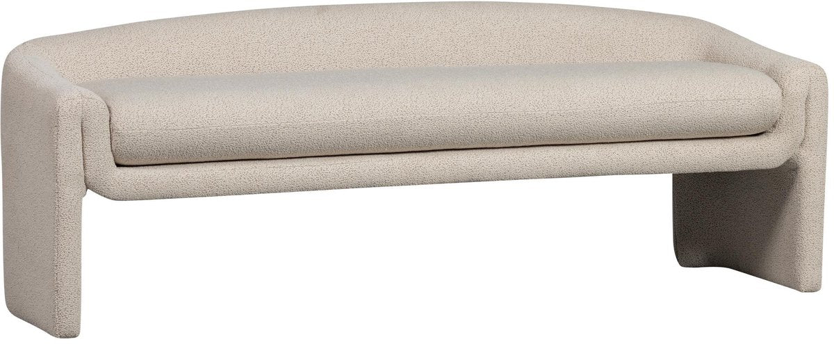 Banc zone Woood - polyester - beige - 58x160x55