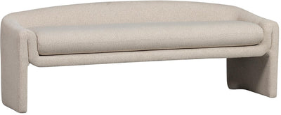 Banc zone Woood - polyester - beige - 58x160x55