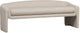 Banc zone Woood - polyester - beige - 58x160x55
