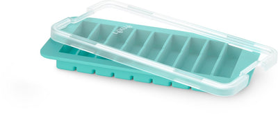 Bac à glaçons Lékué - avec couvercle - bâtonnets - turquoise