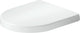 Abattant WC Duravit univavo en forme de D – fermeture amortie – dégagement rapide – urée duroplast – charnières en acier inoxydable – blanc brillant
