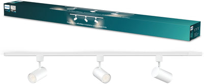 Philips LED Philips EasyLink Zilo - spot - raccord Gu10 - puissance maximale : 7W - blanc - pack de 3 - éclairage sur rail