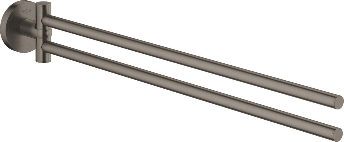 Porte-serviettes Grohe essentials - métal - graphite dur brossé (anthracite mat) - 40371al1