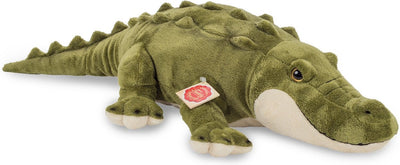 Teddy Hermann Hermann Teddy Peluche Crocodile - Tissu Peluche Doux - Peluches Premium - Vert - 60 cm - Reptiles