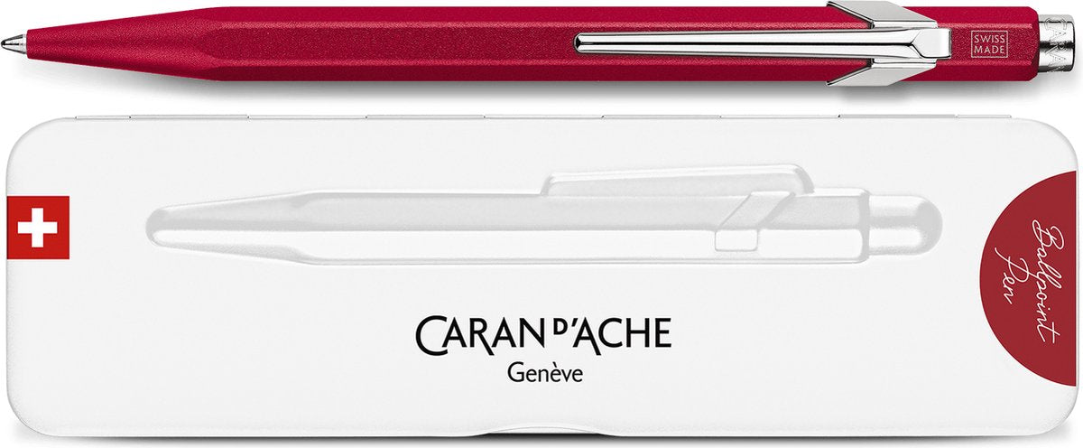 Caran d'ache colormat-x stylo à bille rouge (rouge)