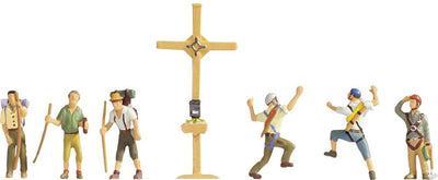 Ni les alpinistes avec croix