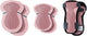 Globber 3-pack protection set - protection junior - xs -6-10 ans - >25kg - rose pastel - genou coude poignet - pour scooter patinage cyclisme