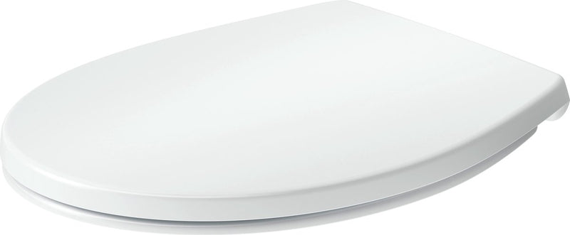 Abattant WC Duravit univavo ovale – fermeture amortie – dégagement rapide – urée duroplast – charnières en acier inoxydable – blanc brillant