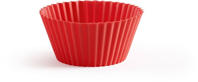 Moule à muffins Lékué ø 7 cm - lot de 12 - silicone - rouge