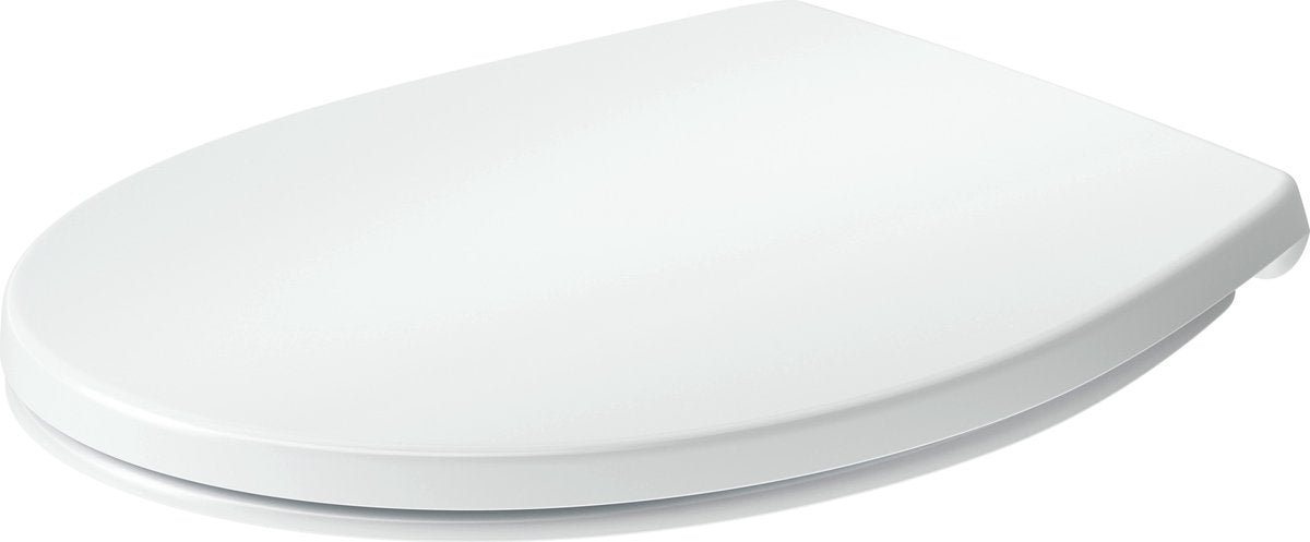 Abattant WC Duravit univavo ovale – fermeture amortie – dégagement rapide – urée duroplast – charnières en acier inoxydable – blanc brillant
