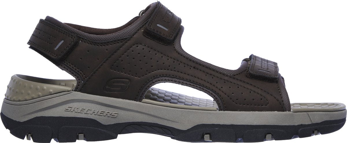 Skechers tresmen - sandales pour hommes garo - marron