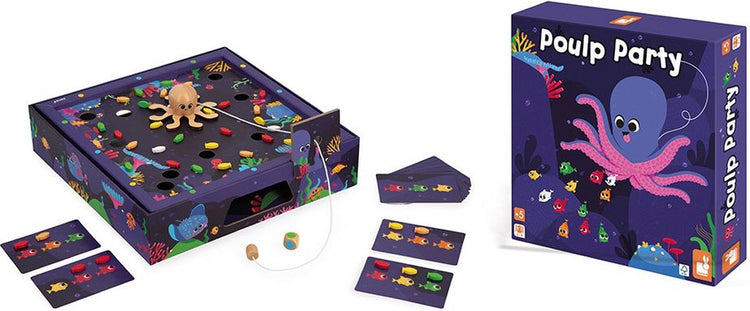Janod - jeu - poulp party - jeu de pêche au poulpe