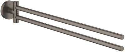 Porte-serviettes Grohe Start – rotatif – 439 mm – montage mural – métal – graphite dur brossé