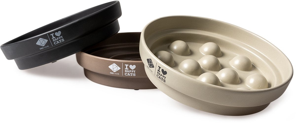 Bol de nourriture D d home - alimentation lente sue - marron