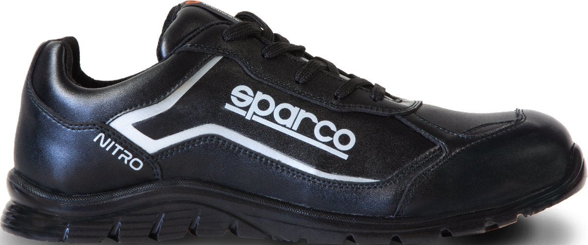 Sparco nitro mikko - chaussure de sécurité s3l en cuir hydrofuge et semelle PU extra flexible - noir 38